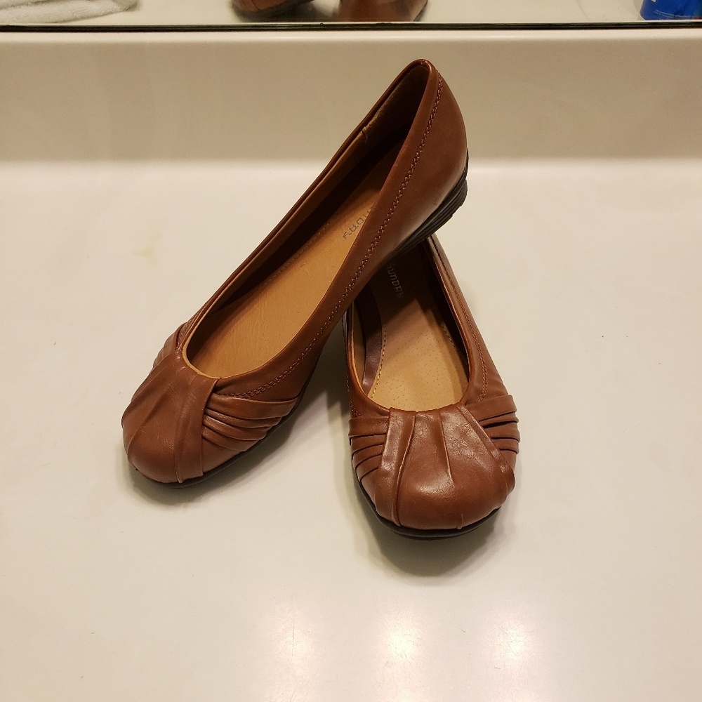 Cognac Flats - Pu Leather